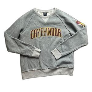 Gryffindor Sweatshirt, Universal Studios, Harry Potter, Grey Crew Neck, size M